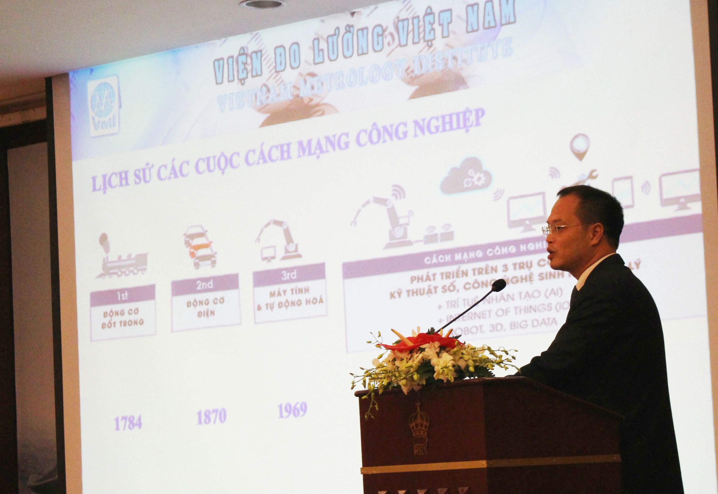 Ông Cao Xuân Quân - Viện trưởng Viện Đo lường Việt Nam khẳng định đo lường có vai trò rất quan trọng trong nền kinh tế